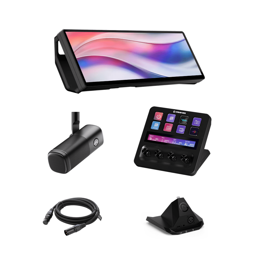 Pack-XeneonEdge-StreamDeckMK2-WaveXLR-DX-XLR-Cable