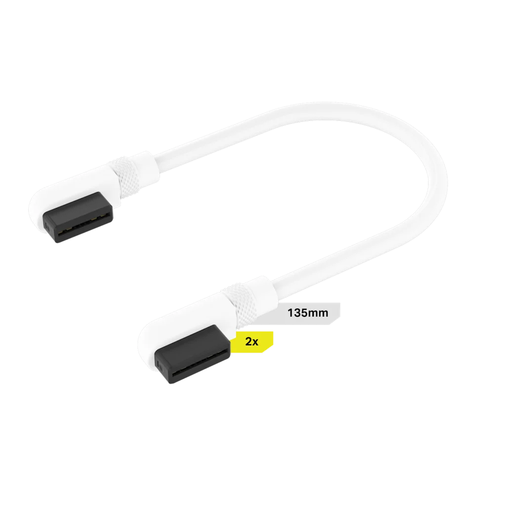 iCUE_LINK_Cable_WHITE_Angled_135mm_Slim_01